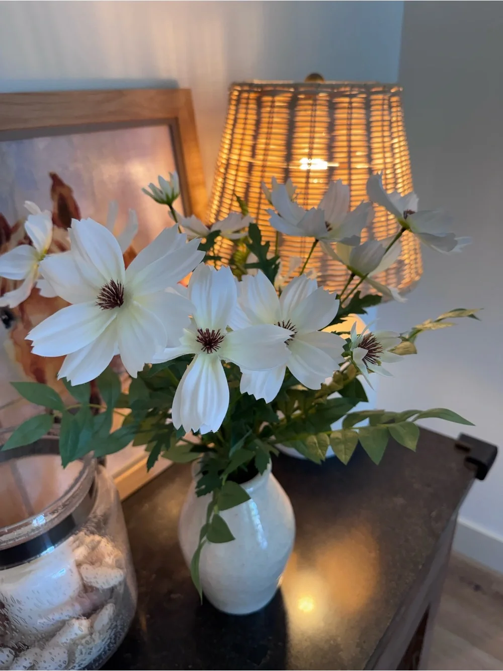 Hearth and hand with magnolia target white flowers with vase
